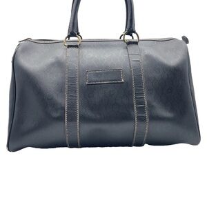 Dior Black Leather Duffel Bag